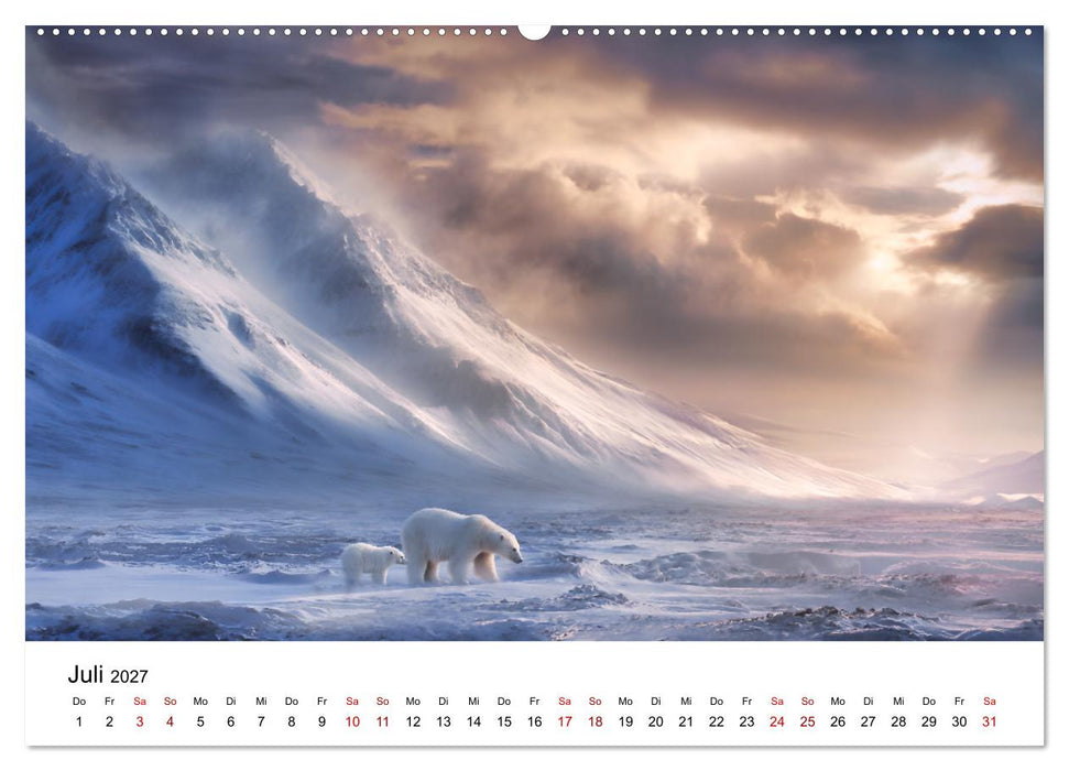 Könige des Nordens - Begegnungen mit Eisbären (CALVENDO Premium Wandkalender 2027)