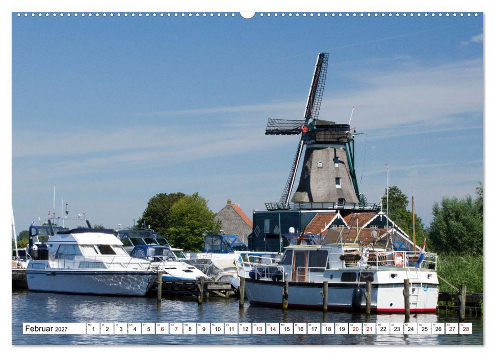 Hausbooturlaub Niederlande - Friesland und Groningen (CALVENDO Wandkalender 2027)