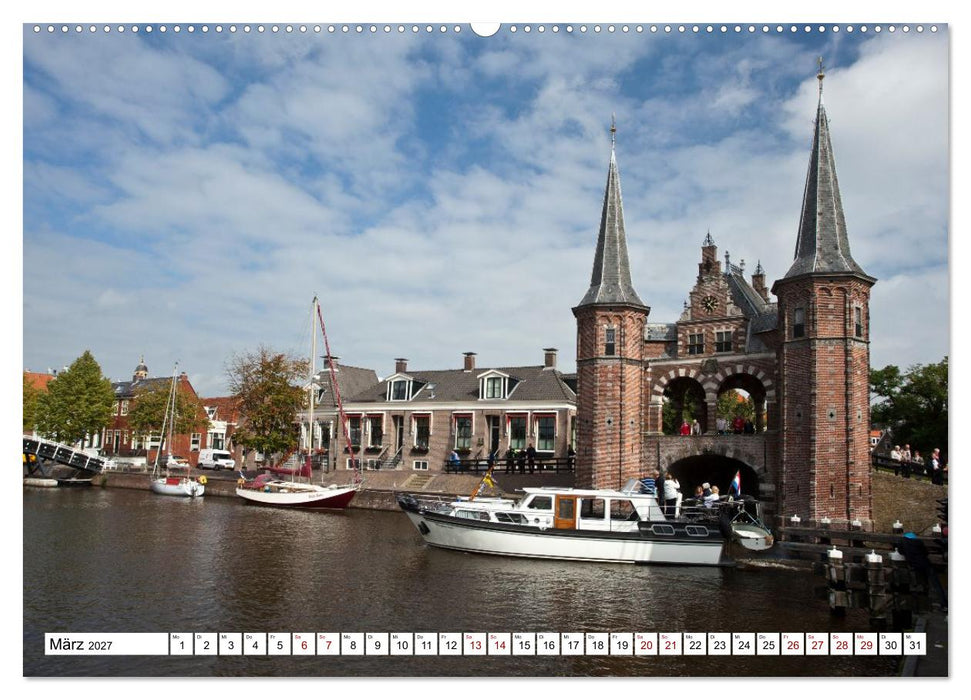 Hausbooturlaub Niederlande - Friesland und Groningen (CALVENDO Premium Wandkalender 2027)