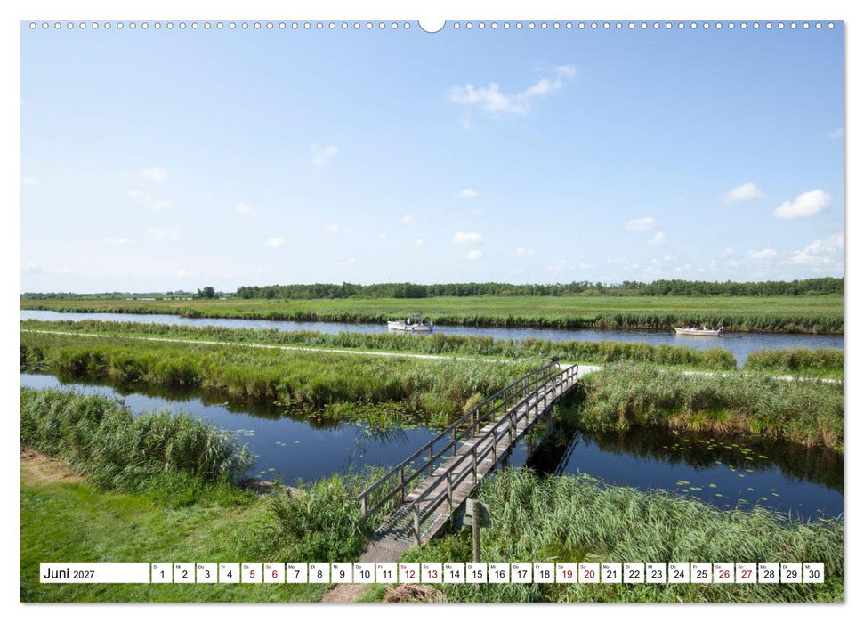 Hausbooturlaub Niederlande - Friesland und Groningen (CALVENDO Premium Wandkalender 2027)