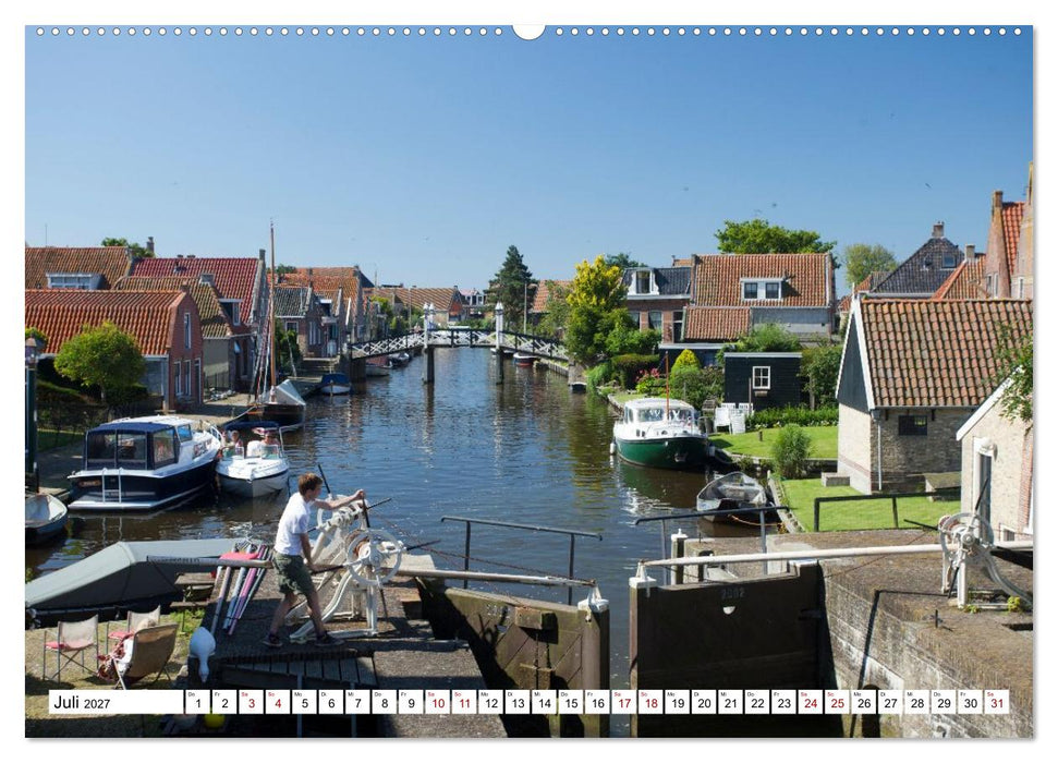 Hausbooturlaub Niederlande - Friesland und Groningen (CALVENDO Premium Wandkalender 2027)