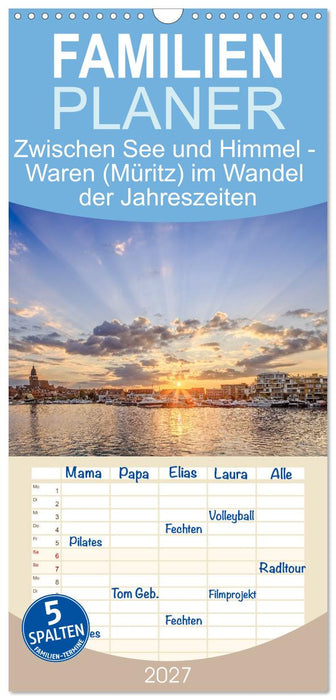 Zwischen See und Himmel - Waren (Müritz) im Wandel der Jahreszeiten (CALVENDO Familienplaner 2027)