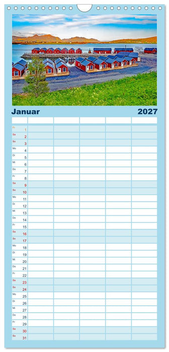 Lofoten - Norwegens Juwelen (CALVENDO Familienplaner 2027)