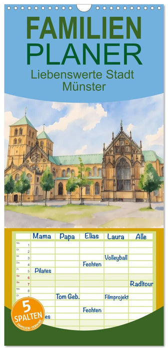 Liebenswerte Stadt Münster (CALVENDO Familienplaner 2027)