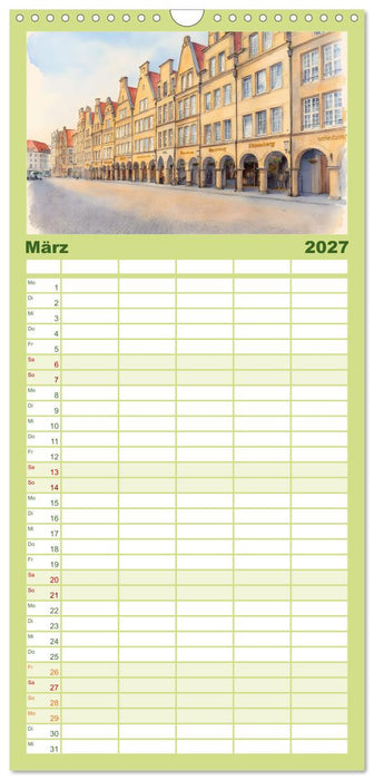 Liebenswerte Stadt Münster (CALVENDO Familienplaner 2027)