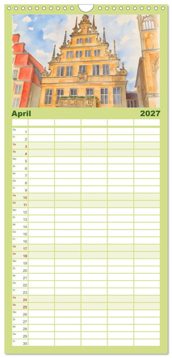 Liebenswerte Stadt Münster (CALVENDO Familienplaner 2027)