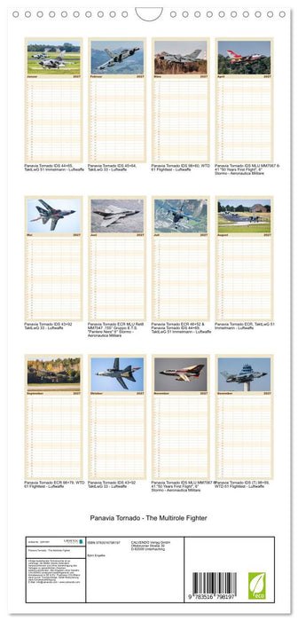 Panavia Tornado - The Multirole Fighter (CALVENDO Familienplaner 2027)