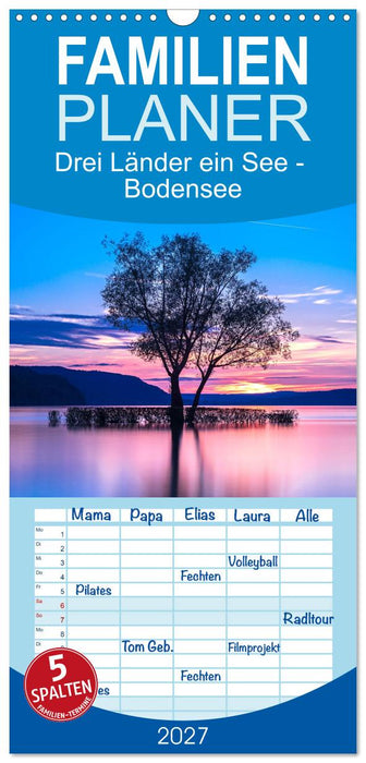 Drei Länder ein See - Bodensee (CALVENDO Familienplaner 2027)