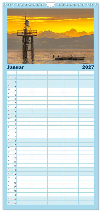 Drei Länder ein See - Bodensee (CALVENDO Familienplaner 2027)