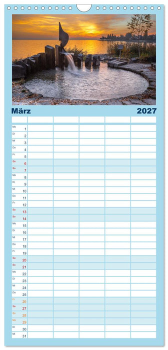 Drei Länder ein See - Bodensee (CALVENDO Familienplaner 2027)