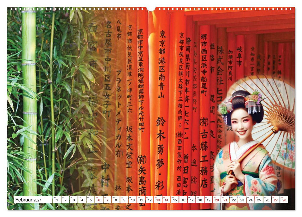 Farbenfrohes Japan (CALVENDO Wandkalender 2027)