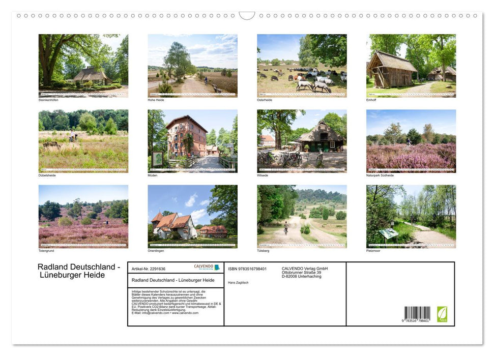 Radland Deutschland - Lüneburger Heide (CALVENDO Wandkalender 2027)