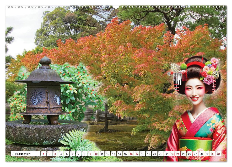 Farbenfrohes Japan (CALVENDO Premium Wandkalender 2027)