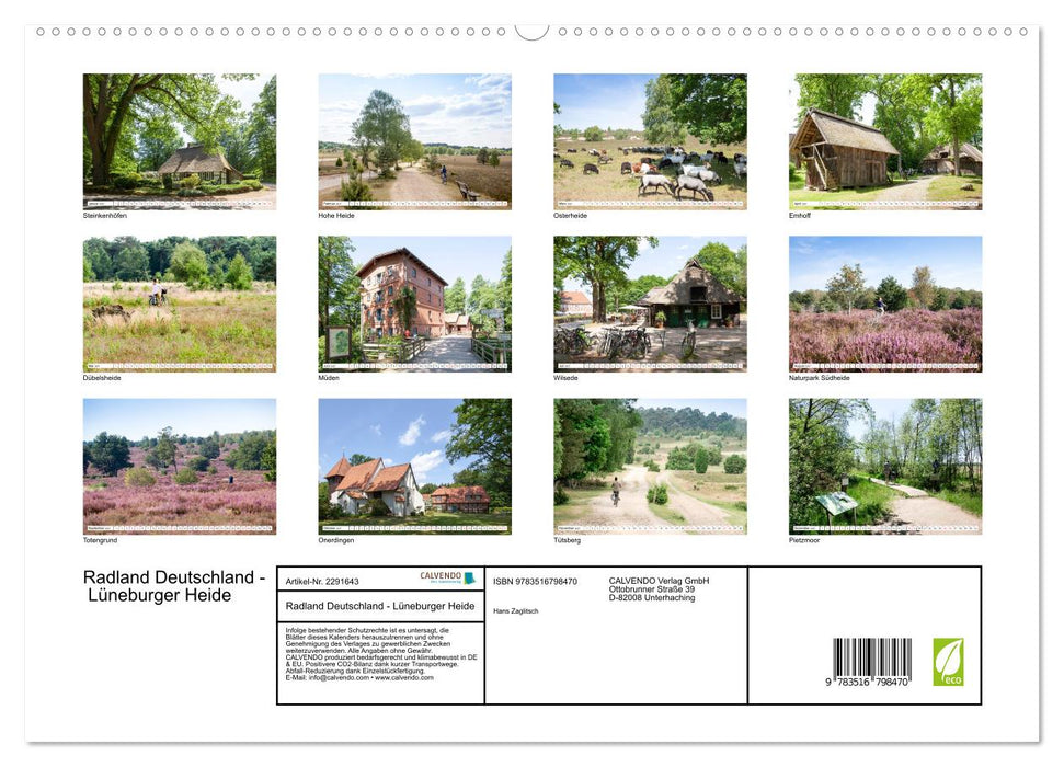 Radland Deutschland - Lüneburger Heide (CALVENDO Premium Wandkalender 2027)