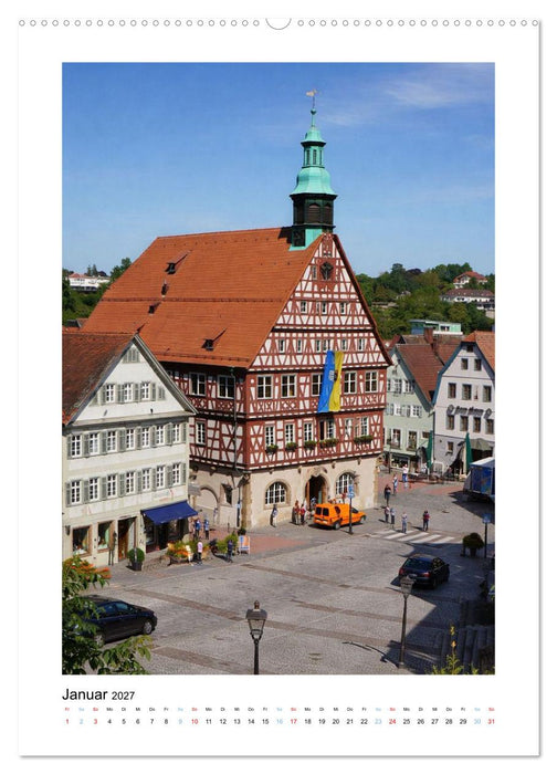 Unterwegs in und um Backnang (CALVENDO Premium Wandkalender 2027)
