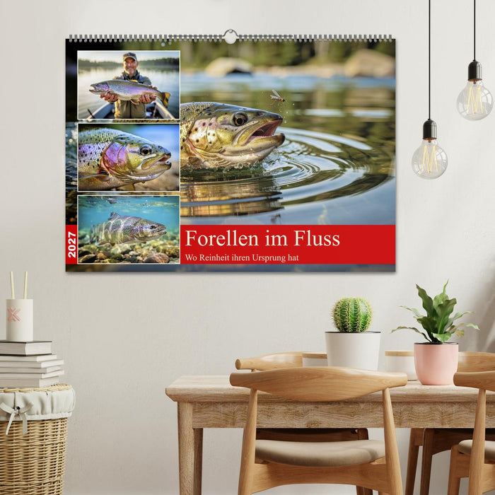 Forellen im Fluss (CALVENDO Wandkalender 2027)