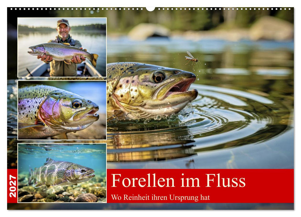 Forellen im Fluss (CALVENDO Wandkalender 2027)