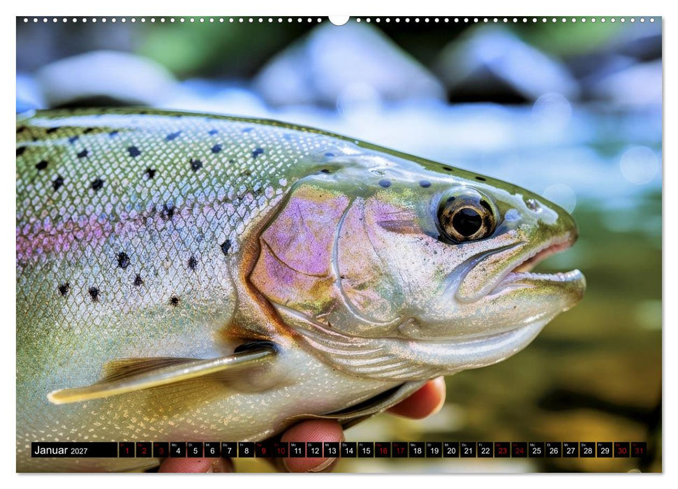 Forellen im Fluss (CALVENDO Wandkalender 2027)