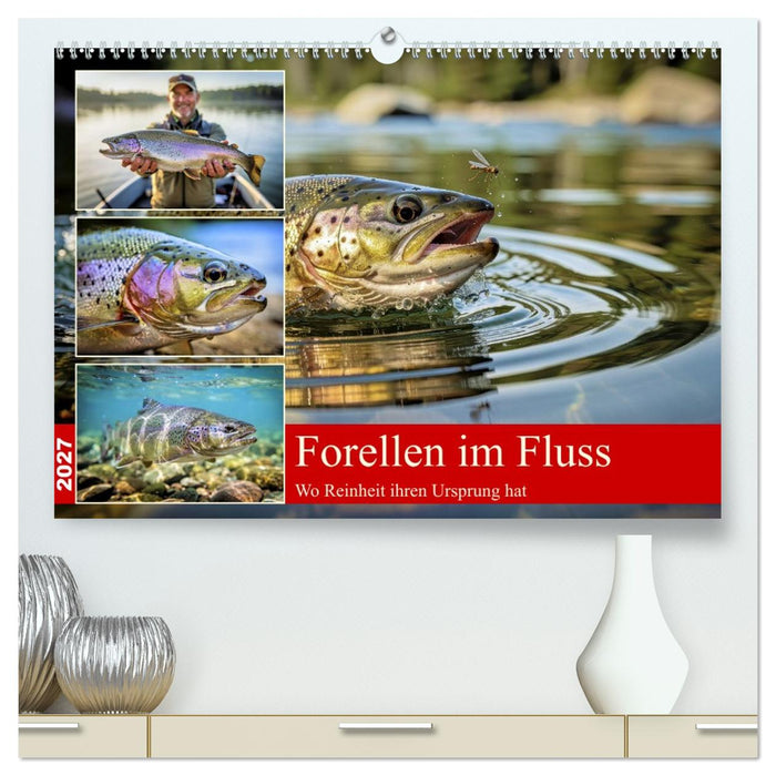 Forellen im Fluss (CALVENDO Premium Wandkalender 2027)