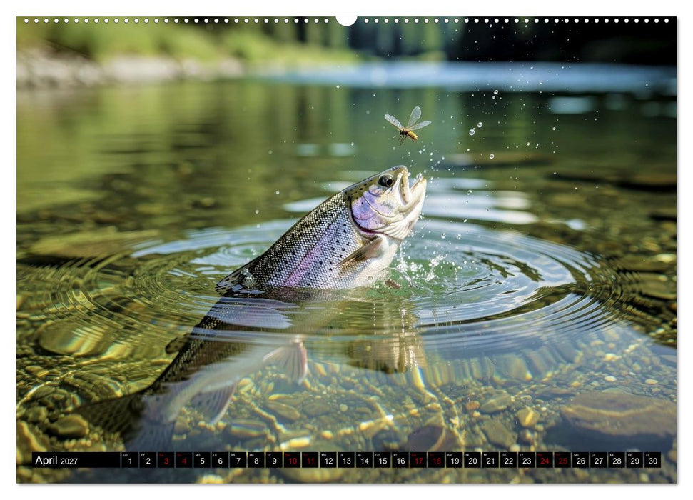 Forellen im Fluss (CALVENDO Premium Wandkalender 2027)