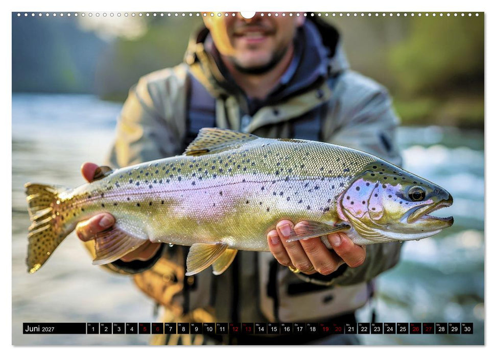 Forellen im Fluss (CALVENDO Premium Wandkalender 2027)