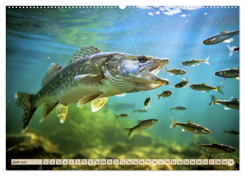 Zander im See (CALVENDO Premium Wandkalender 2027)