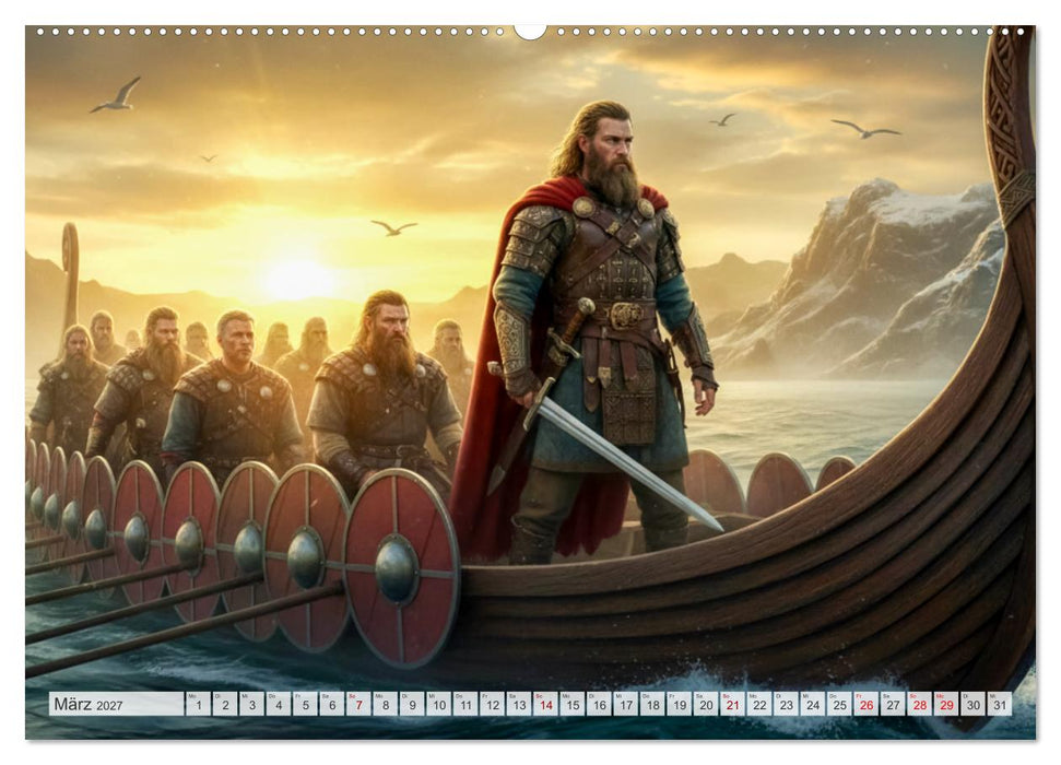 Beowulf – Die Saga des Drachenbezwingers (CALVENDO Wandkalender 2027)