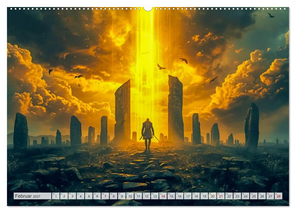 Beowulf – Die Saga des Drachenbezwingers (CALVENDO Premium Wandkalender 2027)