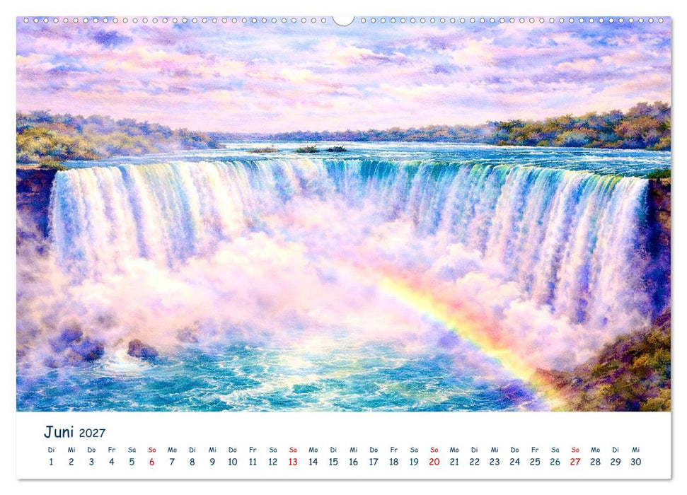 Reiseträume Traumreisen. Die schönsten Reiseziele der Welt in Watercolor (CALVENDO Wandkalender 2027)
