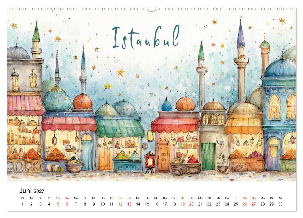 Städte - Weltreise in Bunt (CALVENDO Wandkalender 2027)