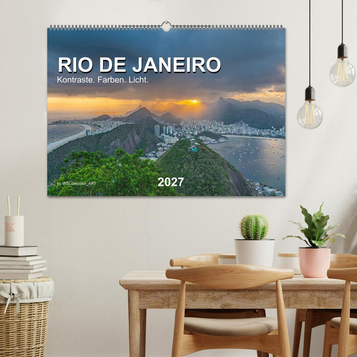 Rio de Janeiro - Kontraste. Farben. Licht (CALVENDO Wandkalender 2027)