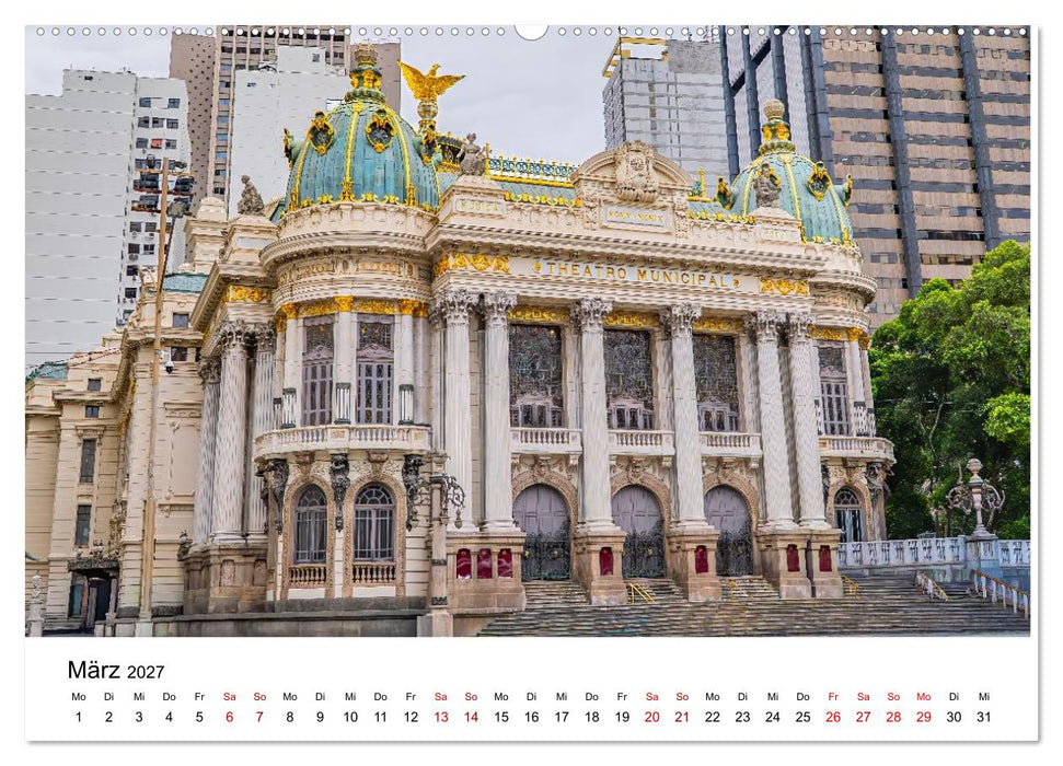 Rio de Janeiro - Kontraste. Farben. Licht (CALVENDO Wandkalender 2027)