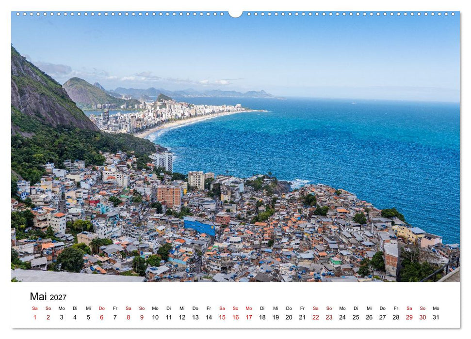 Rio de Janeiro - Kontraste. Farben. Licht (CALVENDO Premium Wandkalender 2027)