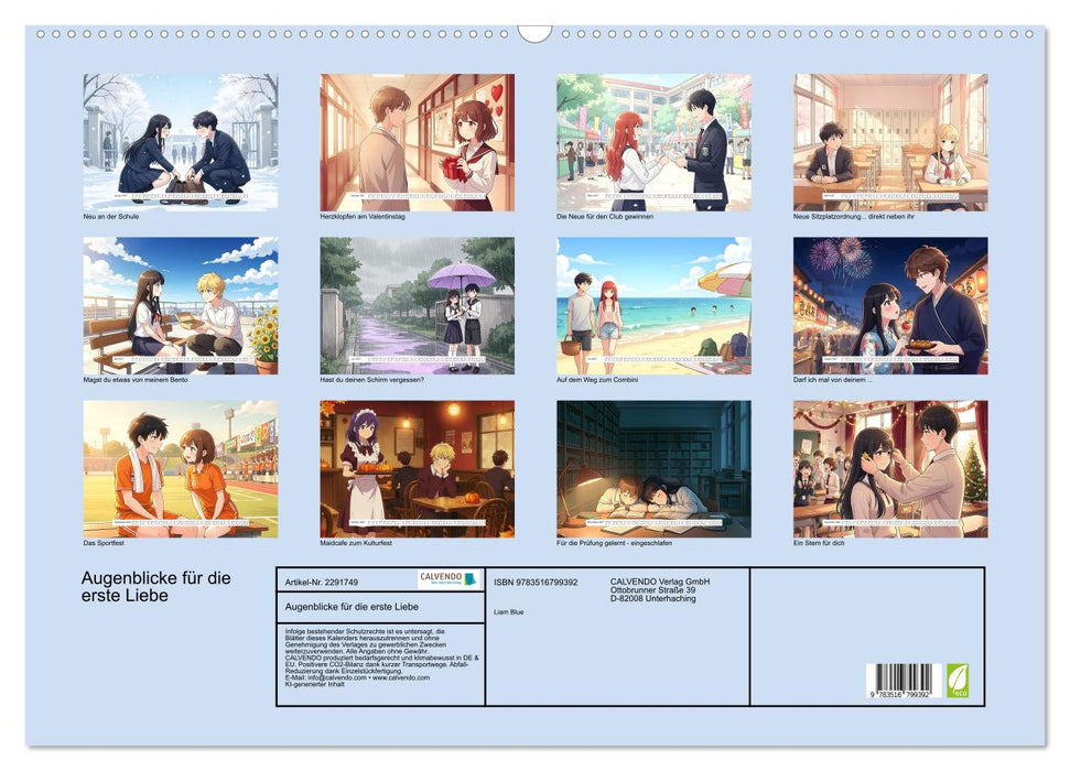 Augenblicke für die erste Liebe (CALVENDO Wandkalender 2027)