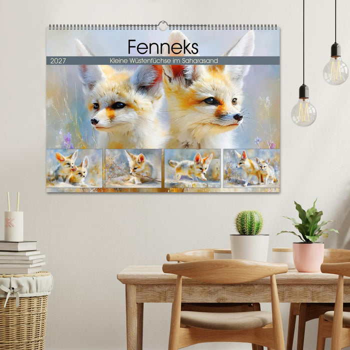 Fenneks. Kleine Wüstenfüchse im Saharasand (CALVENDO Wandkalender 2027)