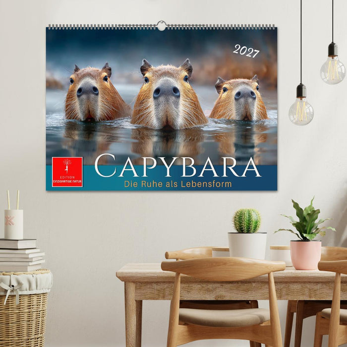 Capybara - die Ruhe als Lebensform (CALVENDO Wandkalender 2027)