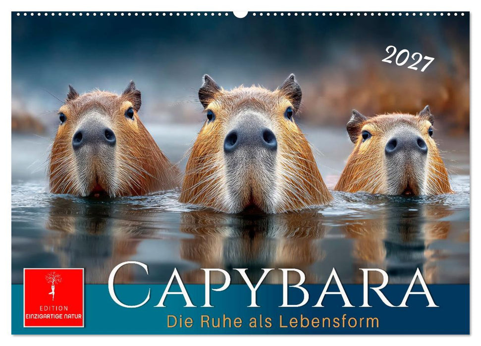 Capybara - die Ruhe als Lebensform (CALVENDO Wandkalender 2027)