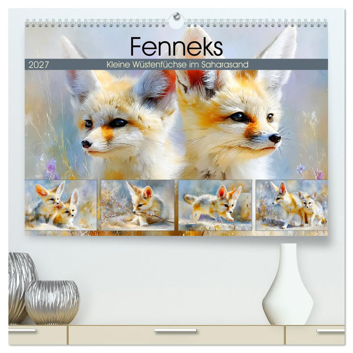 Fenneks. Kleine Wüstenfüchse im Saharasand (CALVENDO Premium Wandkalender 2027)