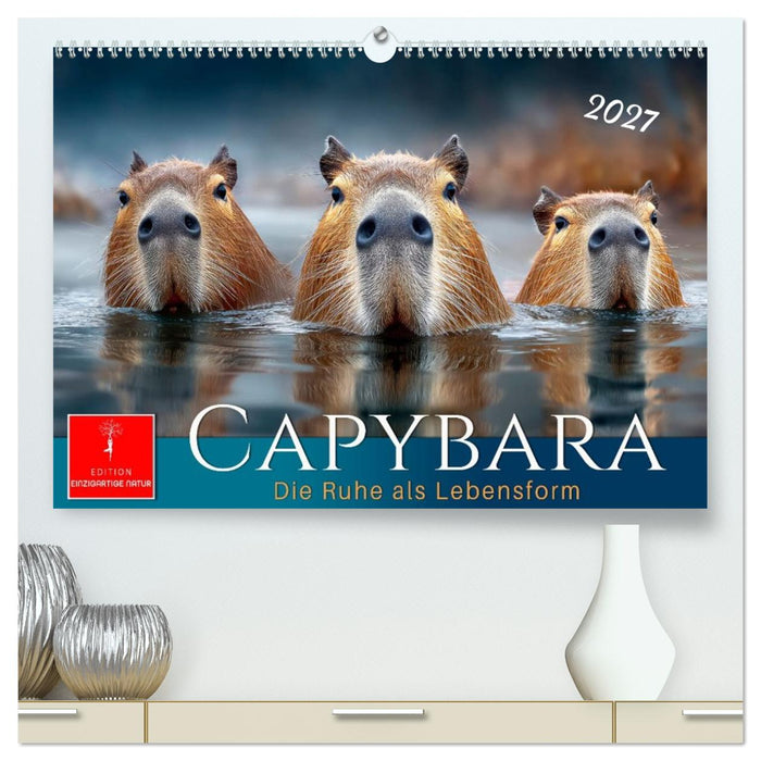 Capybara - die Ruhe als Lebensform (CALVENDO Premium Wandkalender 2027)