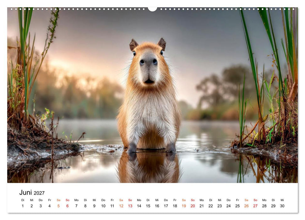 Capybara - die Ruhe als Lebensform (CALVENDO Premium Wandkalender 2027)