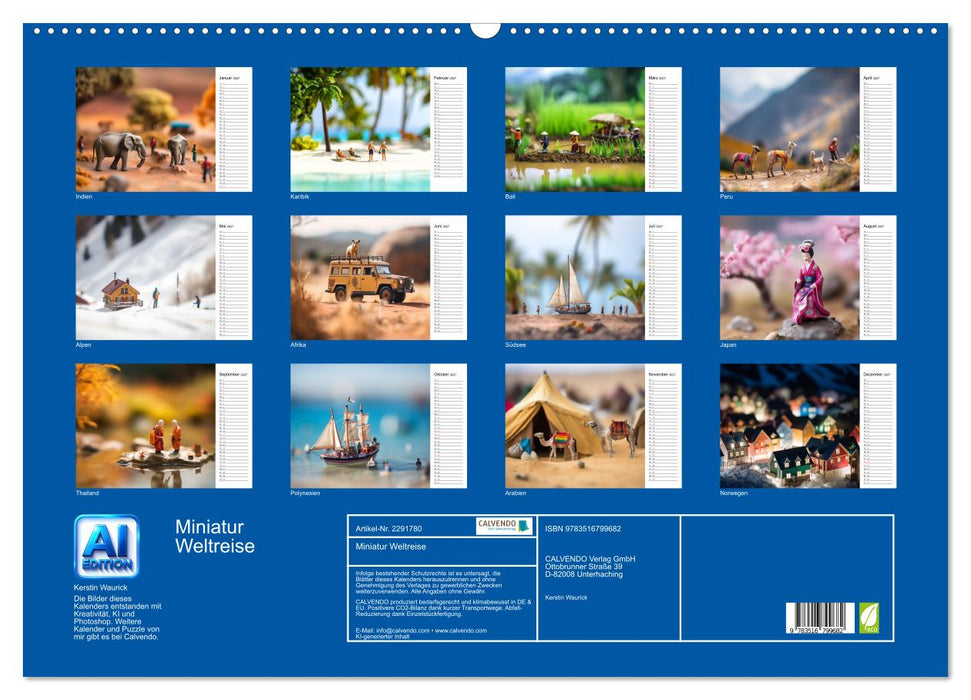 Miniatur Weltreise (CALVENDO Wandkalender 2027)