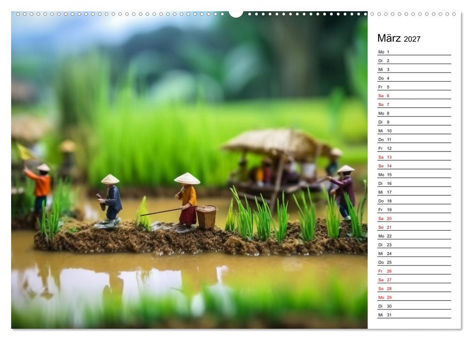 Miniatur Weltreise (CALVENDO Premium Wandkalender 2027)