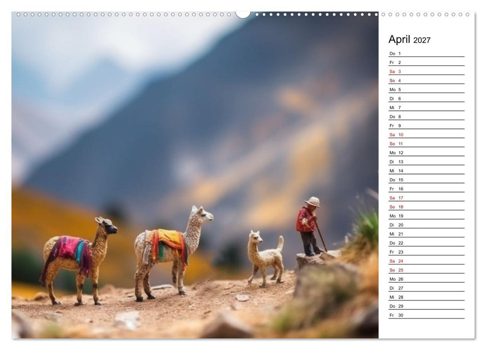 Miniatur Weltreise (CALVENDO Premium Wandkalender 2027)