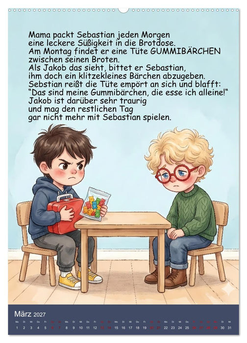 Sebastian - der nicht teilen wollte (CALVENDO Wandkalender 2027)