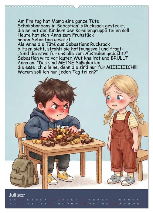 Sebastian - der nicht teilen wollte (CALVENDO Premium Wandkalender 2027)