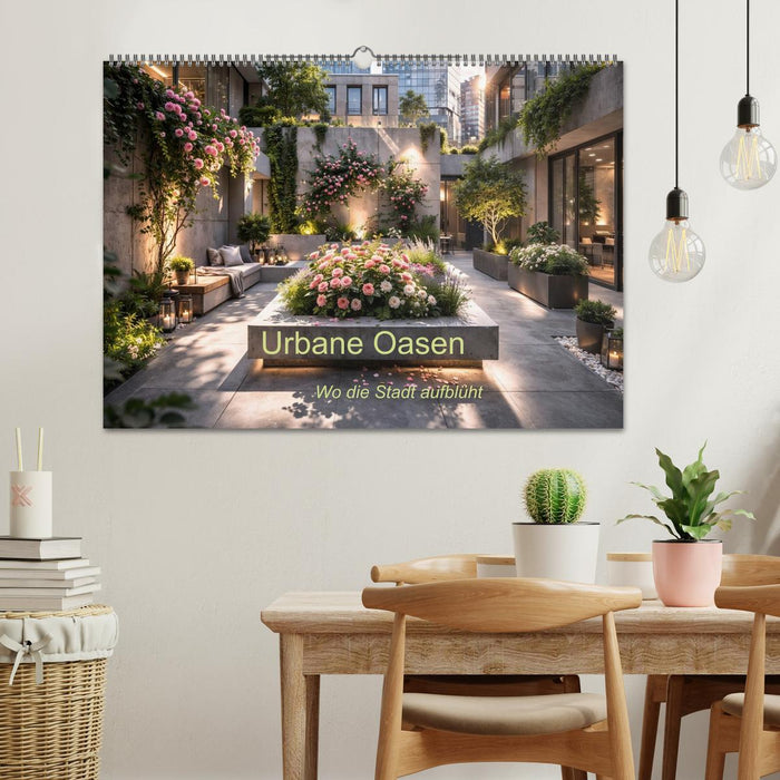 Urbane Oasen - Wo die Stadt aufblüht (CALVENDO Wandkalender 2027)