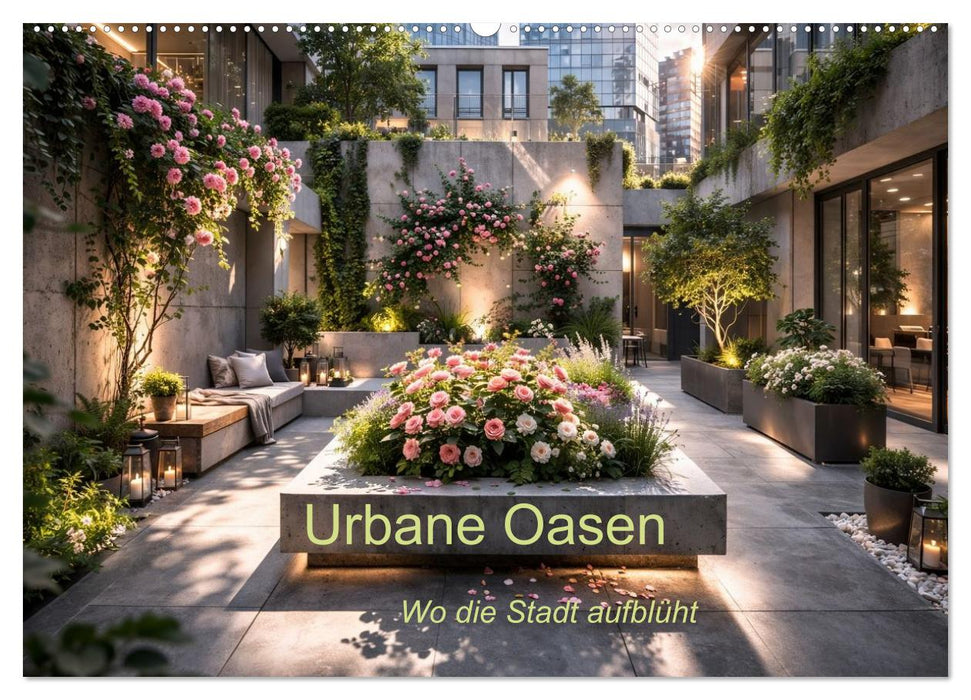 Urbane Oasen - Wo die Stadt aufblüht (CALVENDO Wandkalender 2027)