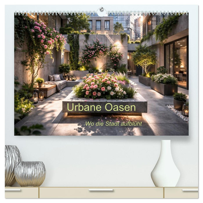 Urbane Oasen - Wo die Stadt aufblüht (CALVENDO Premium Wandkalender 2027)