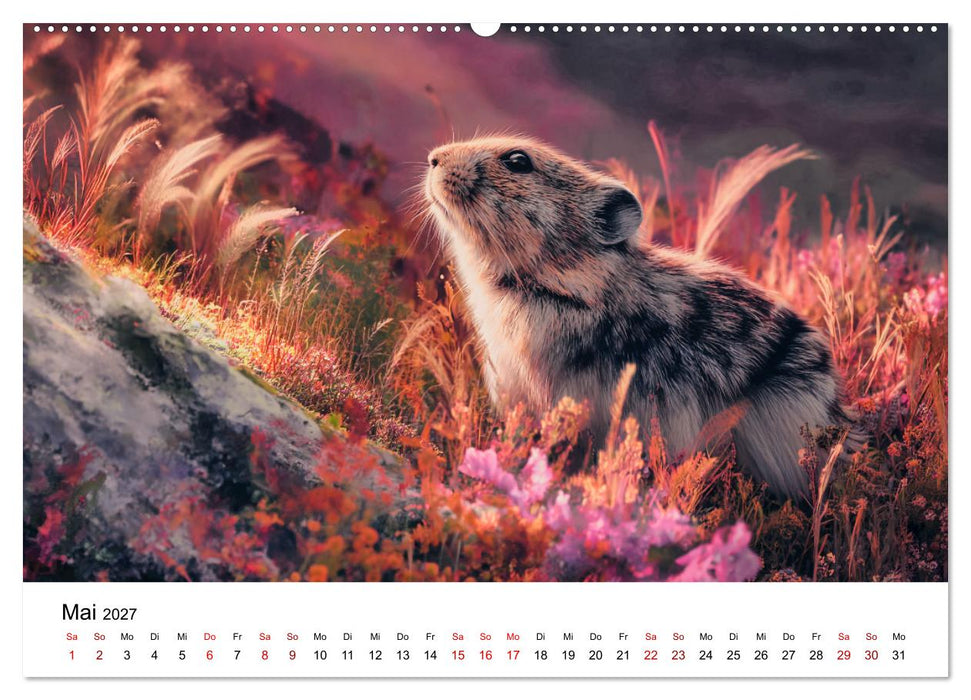 Lemminge - Kleine Helden der Tundra (CALVENDO Wandkalender 2027)