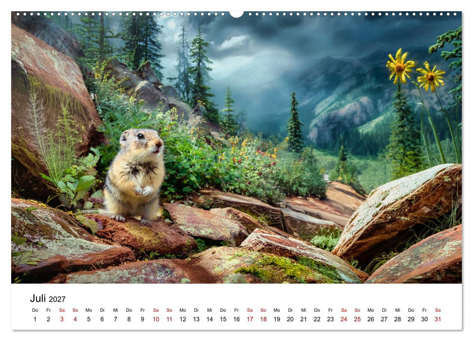 Lemminge - Kleine Helden der Tundra (CALVENDO Premium Wandkalender 2027)